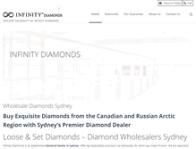 Tablet Screenshot of infinitydiamonds.com.au